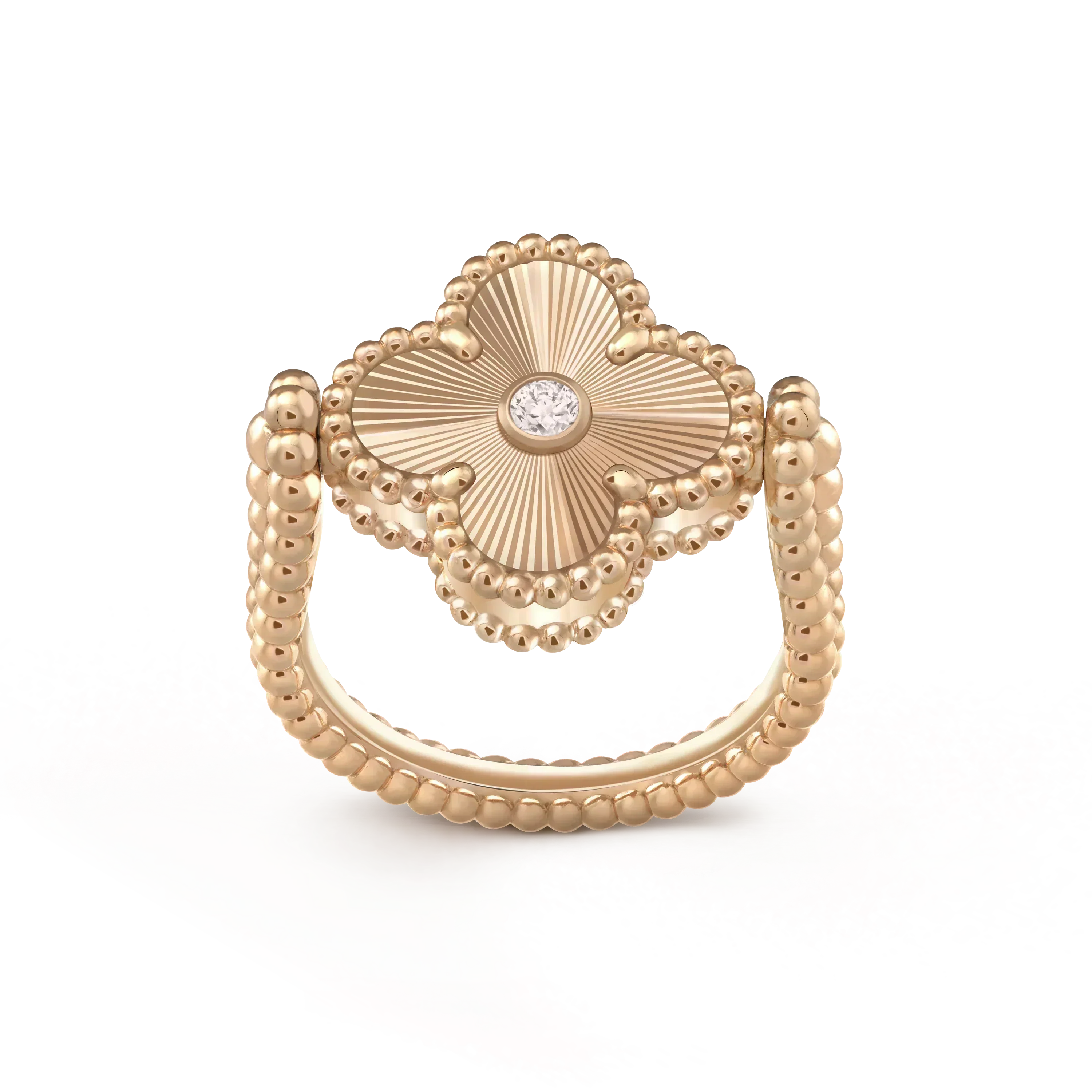 CLOVER RIVERSIBLE RING ROSE GOLD COLLECTION