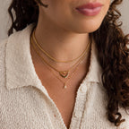 Dainty Pave Letter Necklace
