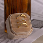 Zen Diamond Curve Ring
