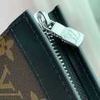 ANPHA WEARABLE WALLET 18 IN BROWN AND BLACK MONOGRAM CALFSKIN