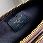 KEEPIT BUMBAG 29 IN BROWN DAMIER AZUR COATED MONOGRAM CANVAS