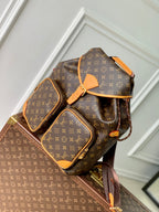 MONTSOURIS CARGO BACKPACK 40 IN BROWN MONOGRAM LAMBSKIN