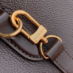 SPEEDY BANDOULIERE 25 IN DARK BROWN MONOGRAM EMPREINTE CALFSKIN EMBOSSED LOGO