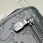 PULSE MESSENGER 26.6 IN BLACK MONOGRAM SHADOW EMBOSSED CALFSKIN
