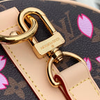 KEEPALL BANDOULIÈRE CHERRY BLOSSOM 45 IN SAKURA BROWN MONOGRAM COATED CANVAS
