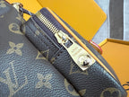 LV 25S NOÉ CARGO 24 IN BROWN MONOGRAM CANVAS GOLD HARDWARE