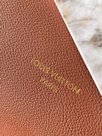 LOW KEY CABAS 47 IN SASSY SALMON GRAINED CALFSKIN GOLD BUCKLE