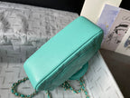 CC 20 BAG IN PERSIAN GREEN CALFSKIN GOLD HARDWARE