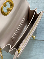MISS CARO MINI 17 BAG IN LEMONADE PINK MACROCANNAGE LAMBSKIN