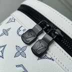 DISCOVERY PM BACKPACK 38 IN WHITE MONOGRAM LAMBSKIN
