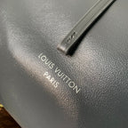 CARRYALL DARK 39 IN GREY LAMBSKIN BROWN MONOGRAM TAG