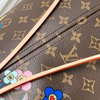 NEVERFULL TOTE BAG 31 IN MULTICOLOR FLORAL CANVAS