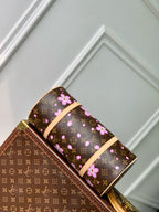 PAPILLON CHERRY BLOSSOM 27 IN SAKURA BROWN MONOGRAM COATED CANVAS