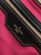 KEEPALL BANDOULIÈRE 45 IN BLACK MONOGRAM TOMETTE CANVAS