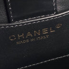 HANDBAG 27 IN BLACK DIAMOND PATTERN QUILTED SHINY LAMBSKIN GOLD HARDWARE