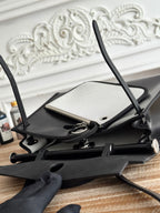 ZIP CABINE 31 BAG IN BLACK CALFSKIN