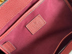 SMALL JACKIE TOTE 24 IN BURGUNDY LAMBSKIN