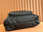 WEB STRIPE-STRAP TOTE BAG 45 IN BLACK CANVAS