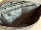 LARGE BELT BAG 32 IN BLACK CANVAS GREEN AND RED WEB DETAIL