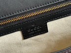 BLONDIE LARGE TOP HANDLE BAG 32 IN BLACK CALFSKIN