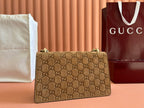 DIONYSUS LAGRE SHOULDER BAG 27.5 IN BROWN SUEDE