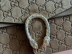 DIONYSUS LAGRE SHOULDER BAG 42 IN BROWN SUEDE
