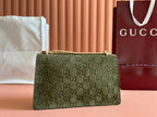 DIONYSUS MEDIUM SHOULDER BAG 27.5 IN DARK GREEN GG SUEDE