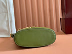 73 SMALL BUCKET BAG 20 IN GREEN SMOOTH CALFSKIN