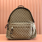 MEDIUM BACKPACK 42 IN BEIGE AND DARK BROWN GG CANVAS