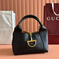 MEDIUM SOFTBIT MAXI SHOULDER BAG 27.5 IN BLACK GRAINY LAMBSKIN