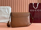 MEDIUM EMBLEM CROSSBODY BAG 29 IN BROWN CALFSKIN