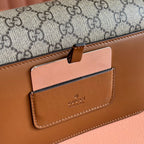 GO SMALL SHOULDER BAG 21.5 IN DARK GREY BROWN CALFSKIN