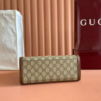 GUCCI 25S PADLOCK BAG 26 IN BEIGE CANVAS AND BROWN CALFSKIN