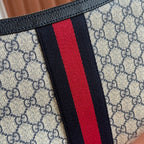 GG 25S EPILOGUE BAG 30 IN BEIGE AND BLACK CALFSKIN