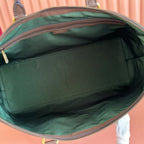 GG 25S SAVOY LARGE BAG 48 IN BEIGE AND EBONY GG SUPREME CANVAS