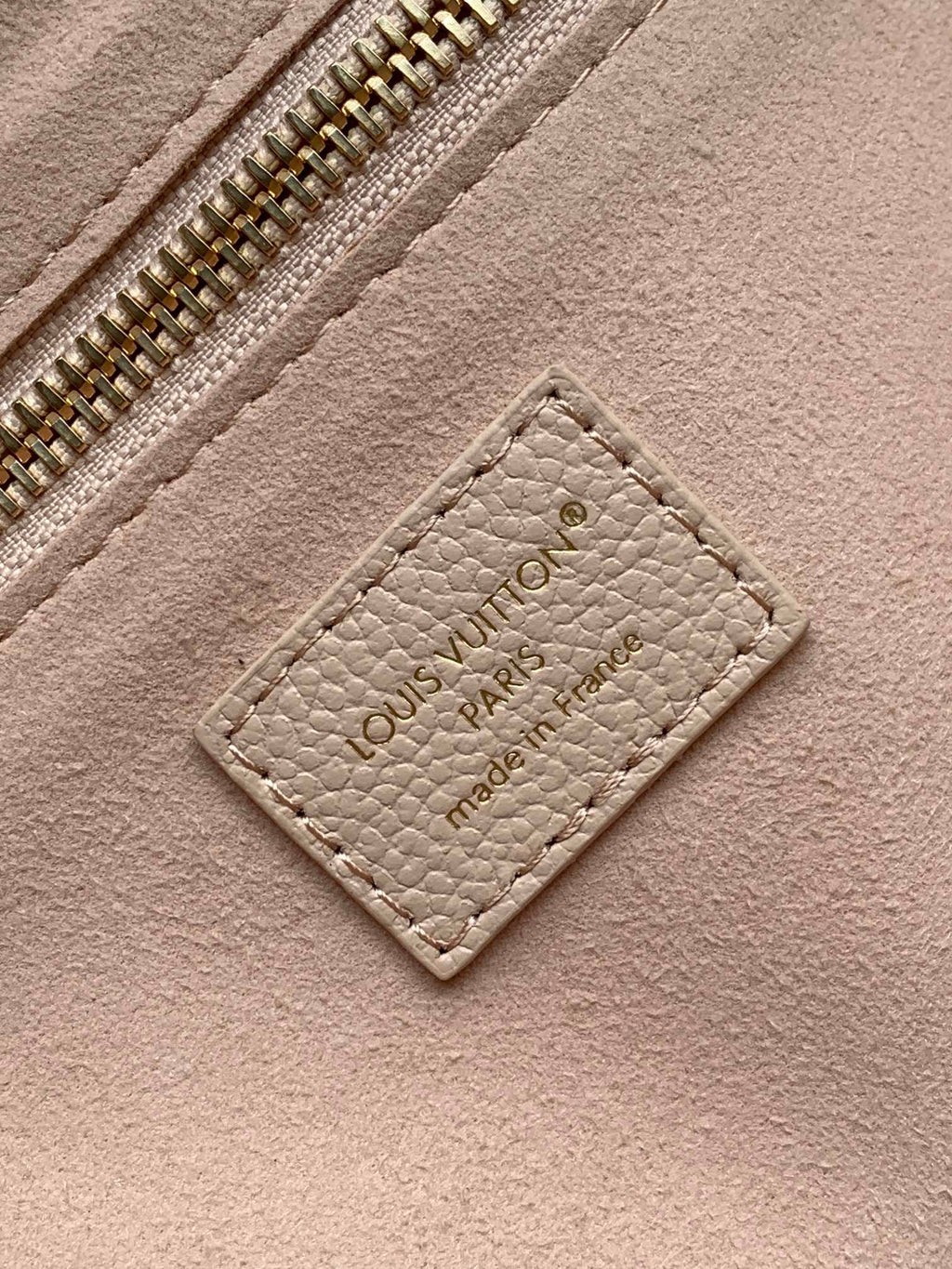 NEVERFULL 32 LIGHT BEIGE MONOGRAM EMPREINTE LEATHER
