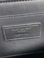 SOLFERINO SMALL SATCHEL 23 IN CERULEAN BLUE CALFSKIN GOLD HARDWARE