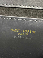 VOLTAIRE TOP HANDLE IN BOX 21 IN BLACK CALFSKIN GOLD HARDWARE