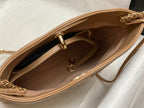 CC MINI 23 SHOPPING BAG IN CAMEL BROWN CALFSKIN