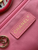 CC CLASSIC LARGE 38 TOTE IN LIGHT PINK MIX COLORFUL CANVAS