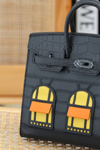 BIRKIN FAUBOURG TOUCH 20 IN BLACK CALFSKIN WITH SILVER HARDWARE (MADE-TO-ODER)