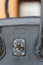 BIRKIN FAUBOURG TOUCH 20 IN BLACK CALFSKIN WITH SILVER HARDWARE (MADE-TO-ODER)