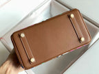 BIRKIN 25 BAG IN CHOCOLATE BROWN CALFSKIN WITH COLORFUL STICKER (MADE-TO-ODER)