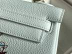 BIRKIN 25 BAG IN WHITE CALFSKIN WITH COLORFUL STICKER 228763 (MADE-TO-ODER)