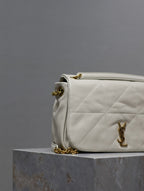 JAMIE 4.3 SMALL BAG 25 IN WHITE LAMBSKIN GOLD HARDWARE