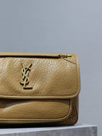 NIKI MEDIUM 28 IN DIJON YELLOW ELEPHANT PATTERN LAMBSKIN