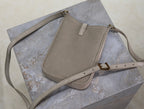 LE 5 À 7 HOBO MINI BAG 18 IN LIGHT BROWN SUEDE COPPER HARDWARE