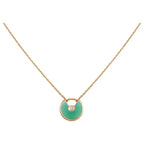 AMULETTE GOLD MALACHITE NECKLACE
