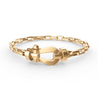 FORCE LARGE HORSESHOE CLASP  METAL BRACELET