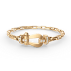 FORCE LARGE HORSESHOE CLASP  METAL BRACELET